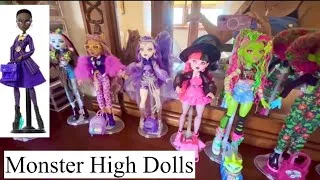 Thumbnail: MONSTER HIGH DOLL COLLECTION 15 DOLLS VENUS MCFLYTRAP DRACULAURA SWEET 1600 CATTY NOIR MORE #dolls 