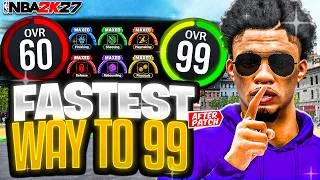 Thumbnail: FASTEST 99 OVR METHOD in NBA 2K27! MAXED BADGES & UNLOCK 99 OVERALL in ONE DAY! BADGE METHOD 2K27