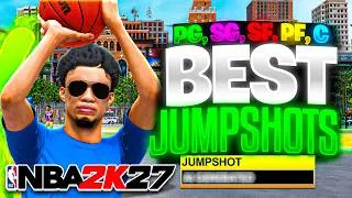 Thumbnail: BEST JUMPSHOT FOR ALL BUILDS in NBA 2K27! BEST JUMPSHOTS for ALL HEIGHTS & 3PT RATINGS in NBA 2K27