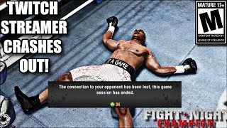 Thumbnail: TWITCH STREAMER CRASHES OUT ON HIS OWN CHANNEL!!-Fight Night Champion Trash Talk