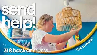Thumbnail: i moved back home and my bedroom became a disaster *send help* | declutter & bedroom reset