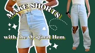 Thumbnail: 3 ways to make shorts from your jeans professionally!