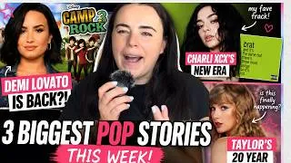 Thumbnail: Demi Lovato Is BACK For Camp Rock 3?! + Charli XCX & Taylor Swift | Press Play