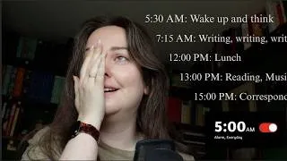 Thumbnail: Losing my mind AKA following my favourite author's schedule for a week