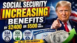 Thumbnail: Social Security INCREASING Benefits by $2400 or $500 Per Month | SSA, SSI, SSDI Payments
