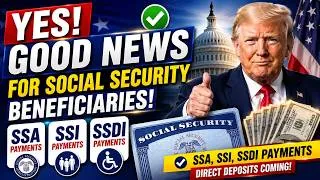 Thumbnail: YES! GOOD NEWS For Social Security Beneficiaries | SSA, SSI, SSDI Payments