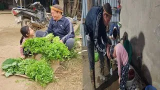 Thumbnail: The journey of earning extra income by growing vegetables at home in rural areas, farm life.
