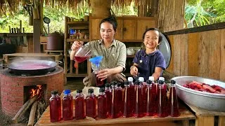 Thumbnail: How to make a nutritious red tea blend with various natural fruits | peaceful countryside village