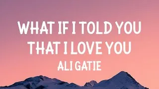Thumbnail: Ali Gatie - What If I Told You That I Love You (Lyrics)