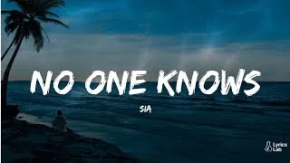 Thumbnail: Sia – No One Knows 🖤 | Deep Emotional & Heartbreaking Song