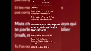 Thumbnail: Tayc_-_salo_ft_didi b lyrics #spotify #lyrics 