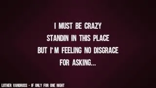 Thumbnail: Luther Vandross - If Only For One Night (Lyrics Video)