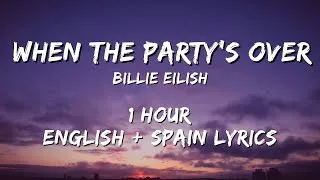 Thumbnail: Billie Eilish - when the party's over 1 hour / English lyrics + Spain lyrics