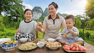 Thumbnail: Gardening - Cooking | Chicken Grilled in Bamboo Tubes Self-Sufficient Life in Nature | Lý Thị Ca
