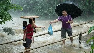 Thumbnail: Heavy rain continued, floodwaters rose rapidly, and Zim rushed to help Ly Thi Di.