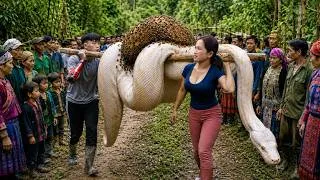 Thumbnail: Hunting Giant Albino Python Covered in Wild Bees ❗ Mountain Village Adventure