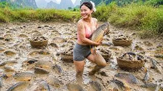 Thumbnail: Self-Sufficient Living | Harvesting Giant Carp from the Stream – Selling at the Local Market