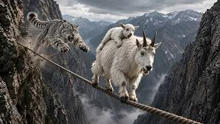 Thumbnail: Snow Leopard Chases Mountain Goat High Above a Deadly Canyon |    Wildlife Documentary