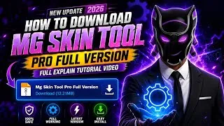 Thumbnail: How To Download MG Skin Tool Pro Full Version In One Click | Complete Install & Setup Guide (2026)