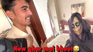 Thumbnail: New ghar mai bhoot agaya prank with abdullah😂 | night stay with boys🤩