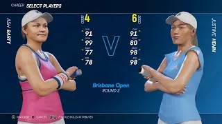 Thumbnail: AO TENNIS 2 - Ashleigh Barty | BARTY vs HENIN - Tennis 2021 | Career Mode #3