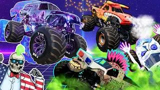 Thumbnail: Monster Jam INSANE Racing, Freestyle and High Speed Jumps #123 | BeamNG Drive | Grave Digger