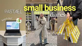 Thumbnail: I hosted a 4 DAY POP-UP ☀️ launch day, behind the scenes of a pop-up & new office tour!!