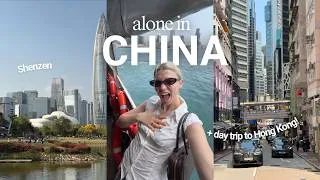 Thumbnail: I traveled alone to China | 3 days in China's Futuristic City 🇨🇳 + day trip to Hong Kong 🇭🇰