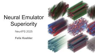 Thumbnail: Neural Emulator Superiority: A lightweight introduction