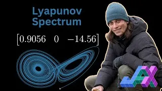 Thumbnail: Full Lyapunov Spectrum of Chaotic Lorenz System using JAX