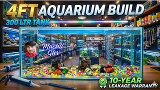 Thumbnail: How I Made a 4 Feet Aquarium | Big Glass Aquarium Making #4ftaquarium #aquarium #machlighr