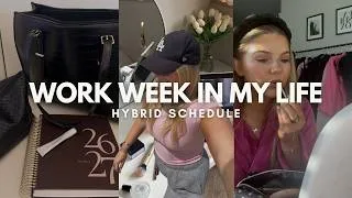 Thumbnail: realistic work week in my life | corporate girl with hybrid schedule