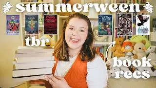 Thumbnail: recommending summerween books during a thunderstorm ⛈️👻 | 2026 summerween tbr and book recs