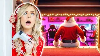 Thumbnail: I BUILT A SECRET GAMING ROOM TO CATCH SANTA!