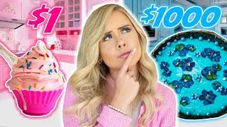 Thumbnail: $1 VS $1000 PINK VS BLUE FOODS!