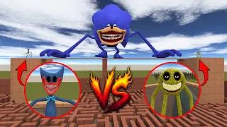 Thumbnail: GMOD: Roblox Innyume Smiley's vs Huggy Wuggy vs Shin Sonic & Other in Maze Sandbox