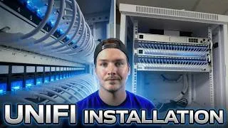 Thumbnail: UniFi Installation : 12U UniFi Swing Rack, 48 Cat 6 Cables
