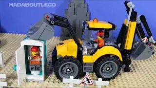 Thumbnail: LEGO City Construction Backhoe Loader 60480