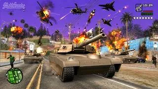 Thumbnail: GTA San Andreas | 7 Star Wanted Level Tank Rampage & Escape