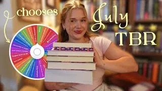 Thumbnail: Prompt wheel chooses my July TBR (one of the best yet !!) ☀️📚