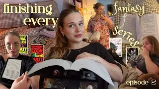 Thumbnail: Finishing every fantasy series I’m on the middle of 📚🧝🏼‍♀️ (episode 2)