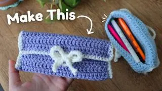 Thumbnail: How to Crochet a Pencil Case/Glasses Case for Beginners | Quick Project