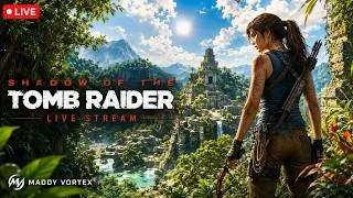 Thumbnail: Live 🔴 Lara Croft Became UNSTOPPABLE 😱 | Shadow of the Tomb Raider | Day 108/365 Maddy Vortex
