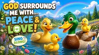 Thumbnail: Calming Christian Kids Song 🌸 My God Surrounds Me With Peace & Love