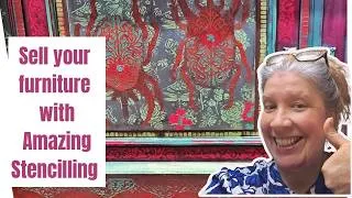 Thumbnail: Maximalist Furniture Done Right. A Stencelling Masterclass.