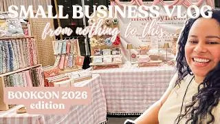 Thumbnail: Setting Up Our Cozy Bookish Booth at BookCon 2026 ✨ | Small Business Transformation Vlog