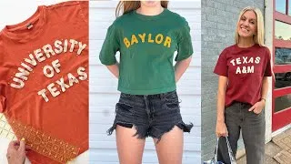 Thumbnail: HOMETOWN TEES!--FABRIC LETTER T-SHIRTS--Easy Applique for Beginners!