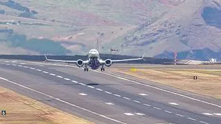 Thumbnail: CROSSWIND TAKEOFF RYANAIR BOEING 737 MAX 8 200 at Madeira Airport