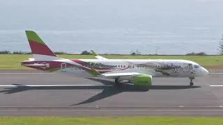 Thumbnail: BEAUTIFUL BALTIC HERITAGE LIVERY A220 TAKEOFF at Madeira Airport