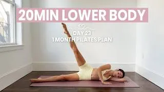Thumbnail: DAY 23 - 1 Month Pilates Plan || 20MIN Hourglass Lower Body|| intermediate - no equipment
